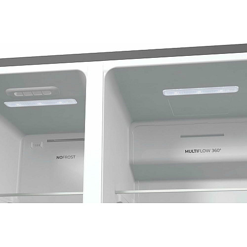 Холодильник SBS Gorenje, 179х70х92см, 2 двери, 376(190)л, А++, NF+, Инв., Зона св-ти, диспенсер, генератор льда, Снаруж. Диспл, нерж
