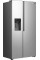 Холодильник SBS Gorenje, 179х62х91см, 2 двері, 347(181)л, А+, NF+, Інв., Зона св-ті, диспенсер, Внутр. Диспл, нерж