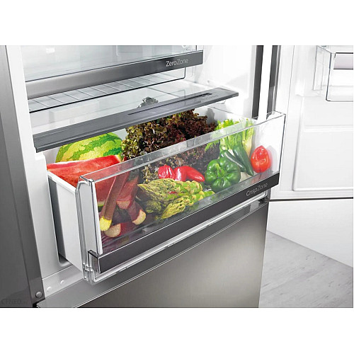 Холодильник Gorenje з нижн. мороз. камерою, 186х59х60см, 2 дв., Х- 207л, М- 97л, A+, NoFrost Plus, Fresh zone, дозатор для води, нерж