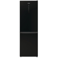 Холодильник з нижн. мороз. камерою Gorenje, 185х60х60см, 2 двері, 204(96)л, А++, NoFrost+ , LED дисплей, Зона св-ті, чорний
