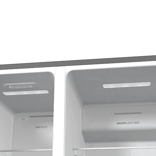 Холодильник SBS Gorenje, 179х70х92см, 2 двері, 376(190)л, А++, NF+, Інв., Зона св-ті, диспенсер, генератор льоду, Зовн. Диспл, нерж