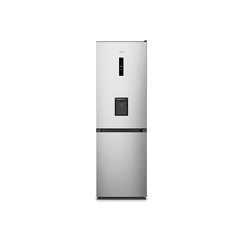 Холодильник Gorenje з нижн. мороз. камерою, 186х59х60см, 2 дв., Х- 207л, М- 97л, A+, NoFrost Plus, Fresh zone, дозатор для води, нерж