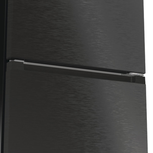 Холодильник з нижн. мороз. камерою Gorenje, 203х66х60см, 2 двері, 257(121)л, А+, Total NF, Зона св-ті, Інвертор, Зовн. Дисп, Wi-Fi, Чорний