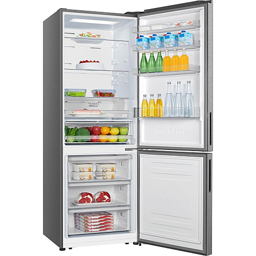 Холодильник с нижн. мороз. камерой Gorenje, Высота - 200см, Глубина-70 см, 347(109)л, А++, NF, Дисплей, 10 кг/24 г, Инвертор, нерж.