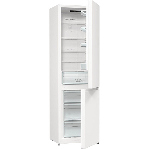 Холодильник с нижн. мороз. камерой Gorenje, 200х60х60см, 2 двери, 235(96)л, А++, NoFrost+, Зона св-ти, белый