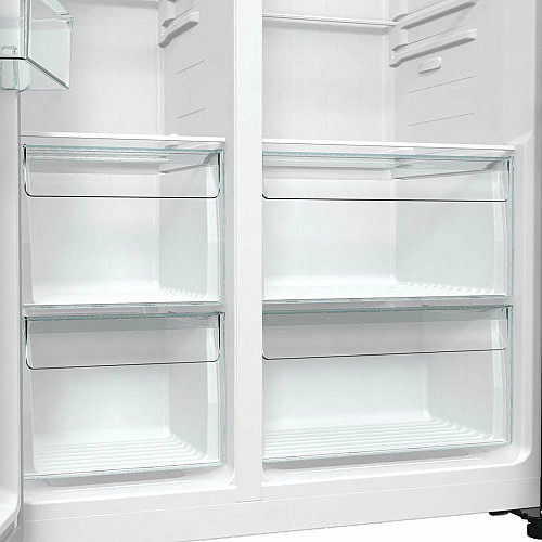 Холодильник SBS Gorenje, 179х67х92см, 2 двери, 356(191)л, А++, NF+, Инв., Зона св-ти, Снаруж. Диспл, черный