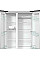Холодильник SBS Gorenje, 179х67х92см, 2 двери, 356(191)л, А++, NF+, Инв. , зона св-ти, Совн. Диспл, матовый серый