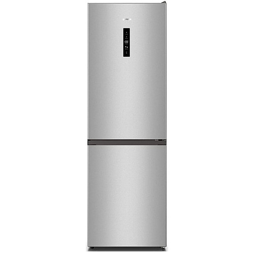 Холодильник с нижн. мороз. камерой Gorenje, 185х60х60см, 2 двери, 210(110)л, А++, NoFrost Plus, Зона св-ти, Снаруж. Диспл серый