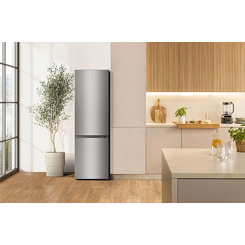 Холодильник Gorenje з нижн. мороз. камерою, 180х55х56см, 2 дв., Х- 198л, М- 66л, A+++, ST, Інвертор, Сірий