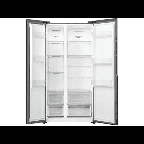 Холодильник SBS Gorenje, 179х62х92см, 2 двери, 345(186)л, А+, NF+, Инв., Зона св-ти, Снаруж. Диспл, черный