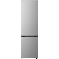 Холодильник LG з нижн. мороз., 203x60х68, холод.відд.-262л, мороз.відд.-113л, 2дв., E, NF, інв., диспл внутр., Fresh Сonverter, Metal Fresh, сріблястий