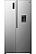 Холодильник SBS Gorenje, 179х62х91см, 2 двері, 344(197)л, А+, NF+, Інв., Зона св-ті, диспенсер, Зовн. Диспл, нерж