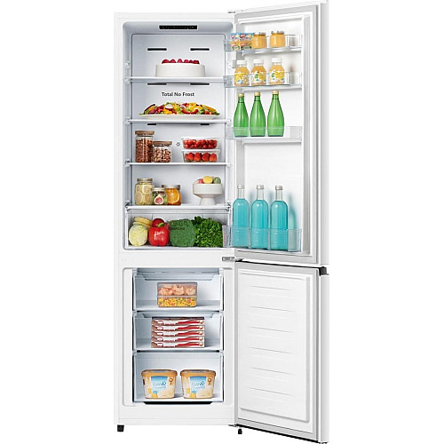 Холодильник с нижн. мороз. камерой Gorenje, 180х55х56см, 2 двери, 188(67)л, А++, NoFrost Plus, Зона св-ти, Белый