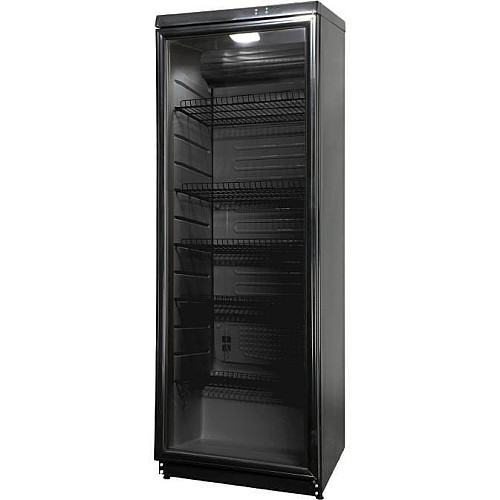 Холодильна вітрина Snaige, 173x60х60, 350л, полок - 5, зон - 1, бут-154, 1дв., ST, чорний