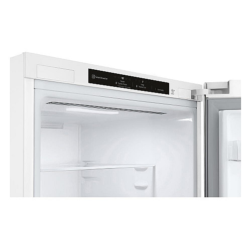 Холодильник LG с нижн. мороз., 186x60х68, холод.отд.-234л, мороз.отд.-107л, 2дв., E, NF, инв., диспл внутр., зона св-ти, белый