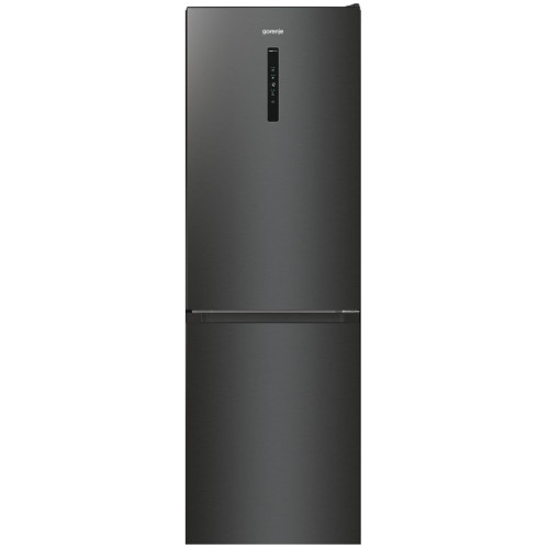 Холодильник Gorenje NRK619EABXL4 з нижн. мороз. камерою, 185х60х60см, 2 дв., Х- 204л, М- 96л, A+, NoFrost Plus, Fresh zone, чорний