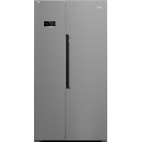 Холодильник Beko SBS, 179x91x71, xолод.відд.-368л, мороз.відд.-190л, 2дв., E, NF, дисплей, нерж