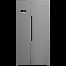 Холодильник Beko SBS, 179x91x71, xолод.відд.-368л, мороз.відд.-190л, 2дв., E, NF, дисплей, нерж