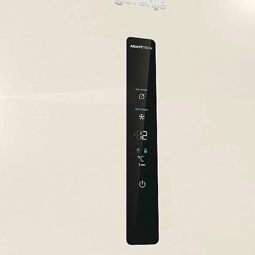 Холодильник с нижн. мороз. камерой Gorenje NRK6202AC4, 200х60х60см, 2 двери, 235(96)л, А+, NoFrost+, AdaptTech, Зона св-ти, LED Диспл внешний, бежевый
