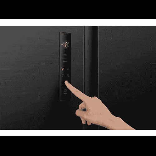 Холодильник SBS Gorenje, 179х62х92см, 2 двери, 345(186)л, А+, NF+, Инв., Зона св-ти, Снаруж. Диспл, черный