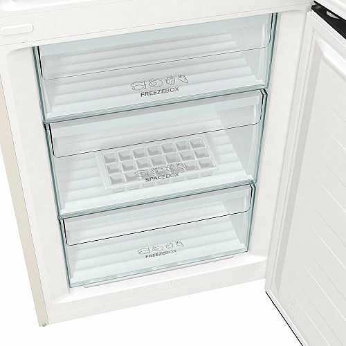 Холодильник с нижн. мороз. камерой Gorenje NRK6202AC4, 200х60х60см, 2 двери, 235(96)л, А+, NoFrost+, AdaptTech, Зона св-ти, LED Диспл внешний, бежевый