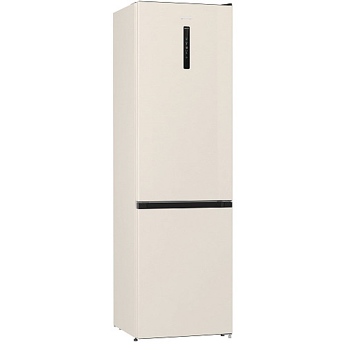 Холодильник с нижн. мороз. камерой Gorenje NRK6202AC4, 200х60х60см, 2 двери, 235(96)л, А+, NoFrost+, AdaptTech, Зона св-ти, LED Диспл внешний, бежевый