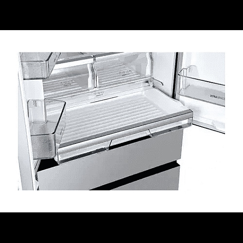 Холодильник SBS Gorenje, франц.дверца, 182x80x71см, 2 дв., Х-302л, М-178л, A+, NF+, Инвертор, Дисплей, Серый
