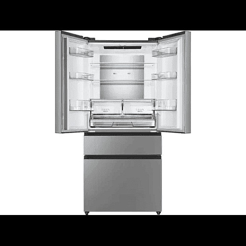 Холодильник SBS Gorenje, франц.дверца, 182x80x71см, 2 дв., Х-302л, М-178л, A+, NF+, Инвертор, Дисплей, Серый