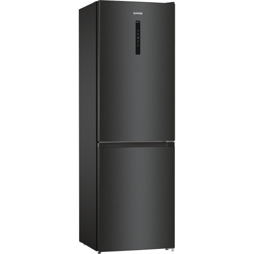 Холодильник Gorenje NRK619EABXL4 з нижн. мороз. камерою, 185х60х60см, 2 дв., Х- 204л, М- 96л, A+, NoFrost Plus, Fresh zone, чорний
