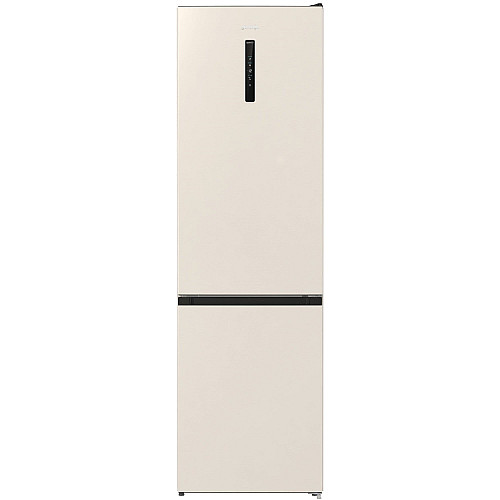 Холодильник с нижн. мороз. камерой Gorenje NRK6202AC4, 200х60х60см, 2 двери, 235(96)л, А+, NoFrost+, AdaptTech, Зона св-ти, LED Диспл внешний, бежевый
