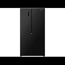 Холодильник SBS Gorenje, 179х62х92см, 2 двері, 345(186)л, А+, NF+, Інв., Зона св-ті, Зовн. Диспл, чорний