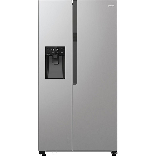 Холодильник SBS Gorenje, 179х70х92см, 2 двери, 376(190)л, А++, NF+, Инв., Зона св-ти, диспенсер, генератор льда, Снаруж. Диспл, нерж