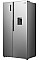 Холодильник SBS Gorenje, 179х62х91см, 2 двері, 344(197)л, А+, NF+, Інв., Зона св-ті, диспенсер, Зовн. Диспл, нерж