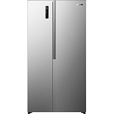 Холодильник SBS Gorenje, 179х62х91см, 2 двері, 347(197)л, А+, NF+, Інв., Зона св-ті, Зовн. Диспл, нерж