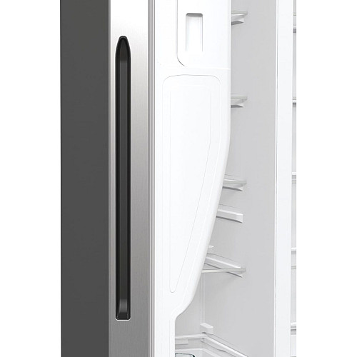 Холодильник SBS Gorenje, 179х70х92см, 2 двері, 376(190)л, А++, NF+, Інв., Зона св-ті, диспенсер, генератор льоду, Зовн. Диспл, нерж