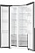 Холодильник SBS Gorenje, 179х62х91см, 2 двері, 344(197)л, А+, NF+, Інв., Зона св-ті, диспенсер, Зовн. Диспл, нерж