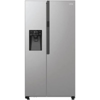Холодильник SBS Gorenje, 179х70х92см, 2 двері, 376(190)л, А++, NF+, Інв., Зона св-ті, диспенсер, генератор льоду, Зовн. Диспл, нерж
