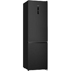 Холодильник з нижн. мороз. камерою Gorenje, 200х60х60см, 2 двері, 238(98)л, А+, NF+, Зона св-ті, Зовн. Дисп, Чорний