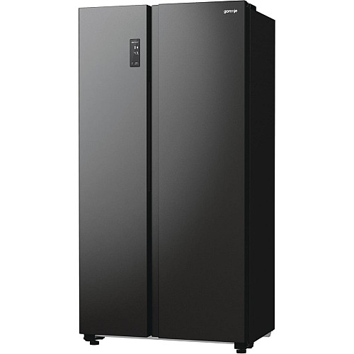 Холодильник SBS Gorenje, 179х67х92см, 2 двери, 356(191)л, А++, NF+, Инв., Зона св-ти, Снаруж. Диспл, черный