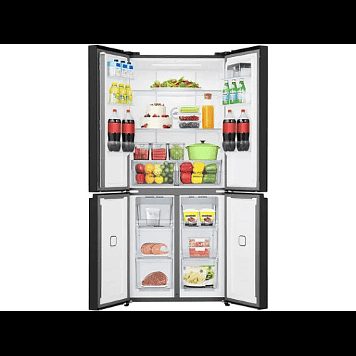 Холодильник SBS Gorenje, 190х65х80см, 4 двери, 286(149)л, А+, NoFrost+, Инвертор, Зона св-ти, Диспл, Черный