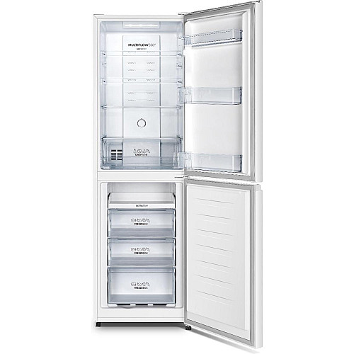 Холодильник с нижн. мороз. камерой Gorenje, 182х55х55см, 2 двери, 171(80)л, А+, NoFrost Plus, Зона св-ти, Белый