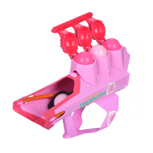 Іграшкова зброя Same Toy 2в1 Бластер м'ячик/сніг 45см, рожевий