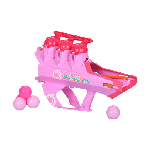 Іграшкова зброя Same Toy 2в1 Бластер м'ячик/сніг 45см, рожевий
