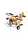 Літак металевий інерційний Same Toy Aircraft коричневий