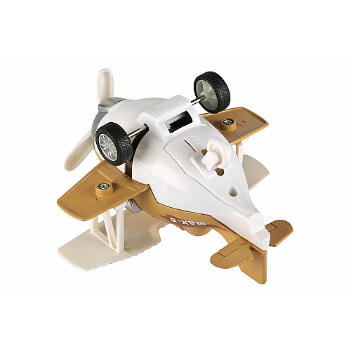 Літак металевий інерційний Same Toy Aircraft коричневий