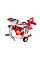 Літак металевий інерційний Same Toy Aircraft червоний
