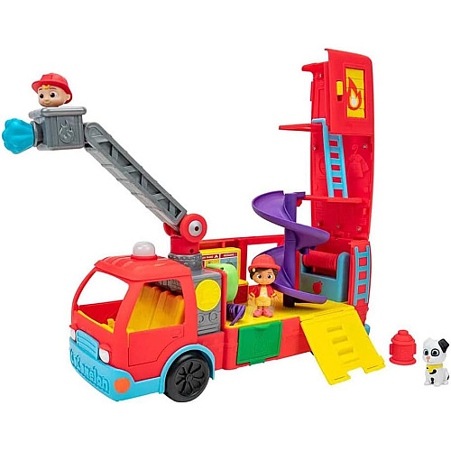 Игровой набор CoComelon Feature Vehicle Пожарная машина-трансформер с аксессуарами