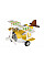 Літак металевий інерційний Same Toy Aircraft світло, музика, жовтий