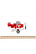 Літак металевий інерційний Same Toy Aircraft червоний