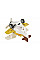 Літак металевий інерційний Same Toy Aircraft світло, музика, жовтий